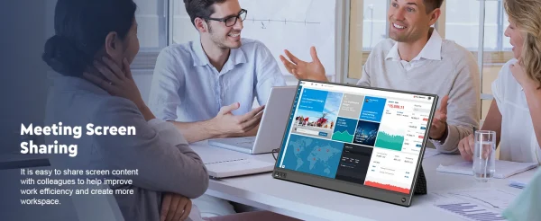 أمودو 15.6 بوصة شاشة محمولة 1920x1080P تمديد عرض IPS لوحة ال سي دي الثقب حامل VESA USBC Mini HDMI شاشة الهاتف المحمول