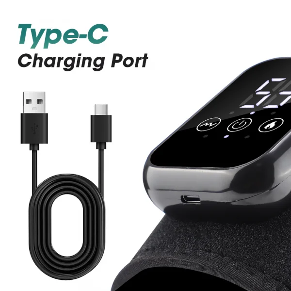 تكبير التدفئة الكهربائية مدلك الكتف والركبة 3 مستويات الكهربائية الاهتزاز العضلات الاسترخاء حزام لعضلات الذراع