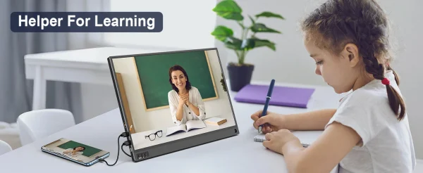 أمودو 15.6 بوصة شاشة محمولة 1920x1080P تمديد عرض IPS لوحة ال سي دي الثقب حامل VESA USBC Mini HDMI شاشة الهاتف المحمول