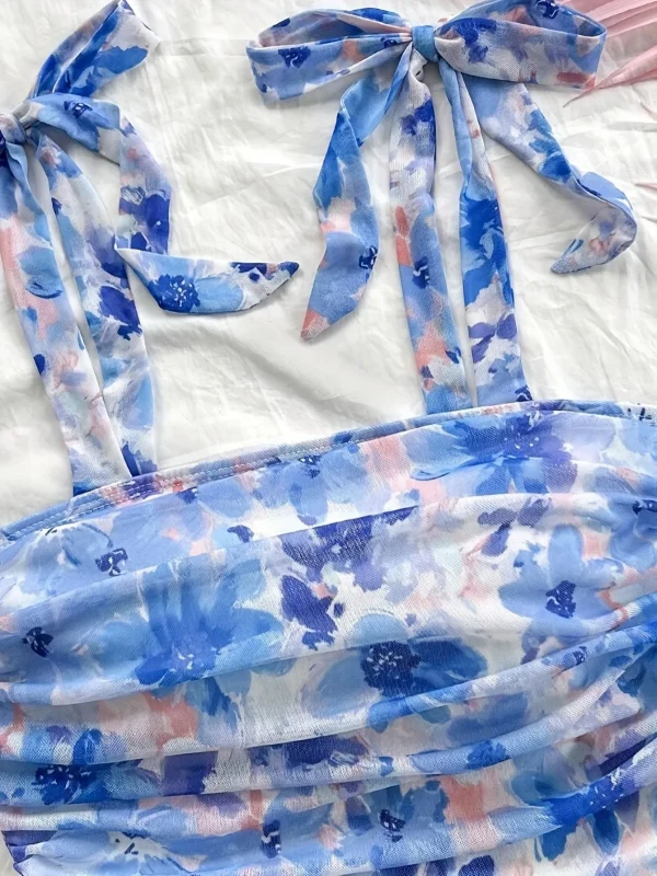 Solid Tie Shoulder Ruched Wide Strap Slim Fit Crop Top for Women Summer 2025 Y2K Clothes Pink Backless Cami Top Streetwear