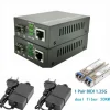 1 Pair Fiber Optical Media Converter 1 Port SFP to 1 RJ45 Gigabit Optical Fiber Ethernet 10/100/1000M