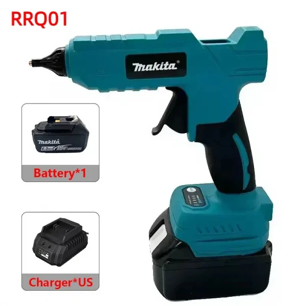 مجموعة ماكيتا الاحترافية 18 فولت 20 فولت بدون فرشاة: مطحنة زاوية، مسدس شحم، منشار جنزيري، منفاخ، مسدس سيليكون وآلة قطع