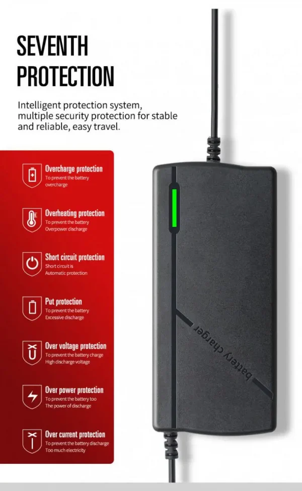 36 فولت 48 فولت 60 فولت 72 فولت شاحن 2A 3A 5A بطارية ليثيوم حزمة 42 54.6 67.2 84 فولت 10 13 16 20 ثانية تيار مستمر الاتحاد الأوروبي الذكية ذكي شحن سريع تهمة