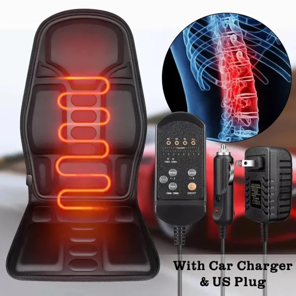 الكهربائية الظهر مدلك الأشعة تحت الحمراء تدليك كامل الجسم وسادة كرسي الشتاء المنزلية وسادة ساخنة مقعد السيارة غطاء الوسادة العالمي