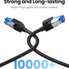كابل إيثرنت UGREEN CAT 8 عالي السرعة مضفر 40 جيجابت في الثانية 2000 ميجاهرتز لشبكة Lan سلك RJ45 محمي داخلي لجهاز التوجيه PC PS5 مودم Xbox