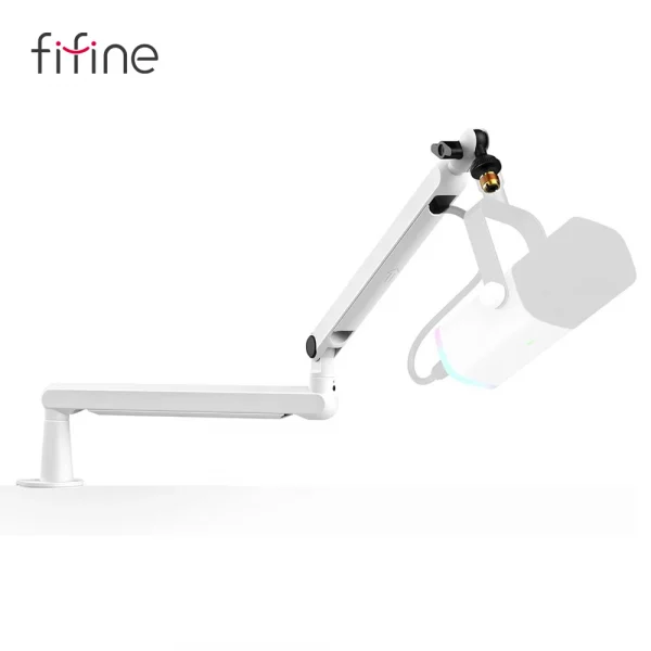 حامل ذراع FIFINE Premium المعدني المنخفض القابل للتعديل مع هيكل قوي وإدارة الكابلات للميكروفونات - BM88