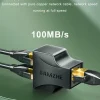 SAMZHE Ethernet Adapter Lan Cable Extender Splitter for Internet Connection Cat6 RJ45 Splitter Coupler Contact Modular Plug