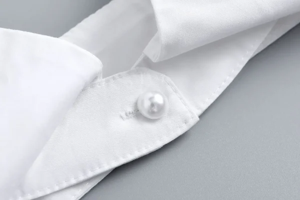 الجديد الأكثر مبيعاً بسيط بلون واحد يناسب الجميع، ياقة وهمية مزيفة، قميص إبداعي، ياقة مزيفة، شخصية