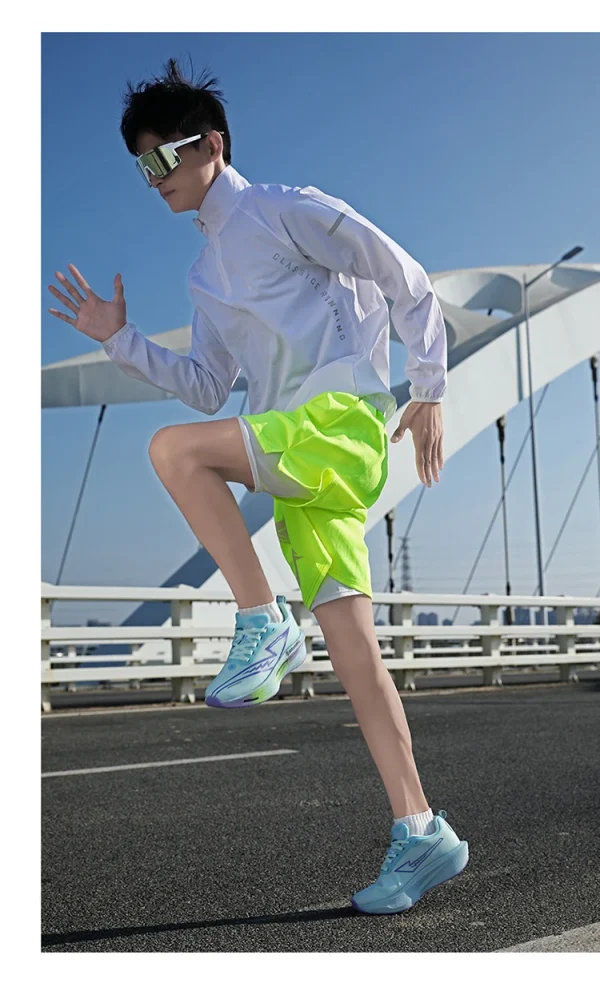 أحذية الجري المصنوعة من الكربون المتخصصة في الماراثون للرجال رياضية قابلة للتنفس وخفيفة الوزن للنساء أحذية رياضية مريحة مضادة للانزلاق