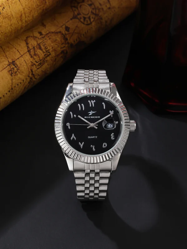 ساعة كوارتز رياضية من الفولاذ المقاوم للصدأ للرجال، ساعة يد فاخرة للأعمال، كرونوغراف Reloj للرجال والنساء، هدية عيد ميلاد