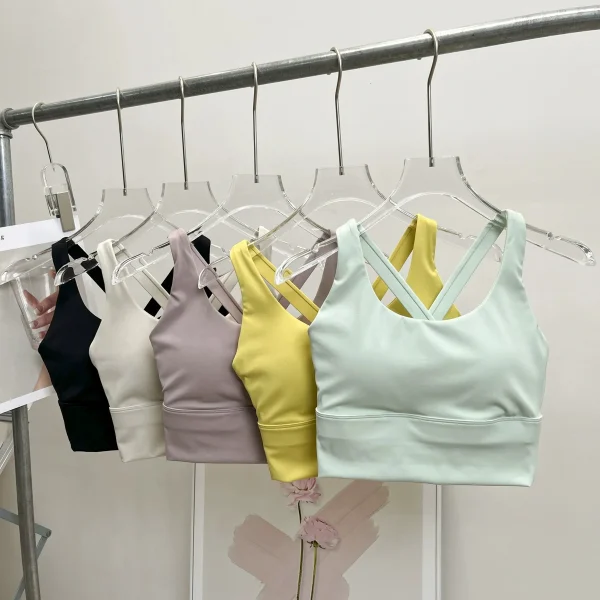 حمالة صدر رياضية مقاومة للصدمات للتمارين عالية الكثافة، كوب شامل، للجري، مجمعة، يوغا، جميلة للظهر وقابلة للتنفس للنساء