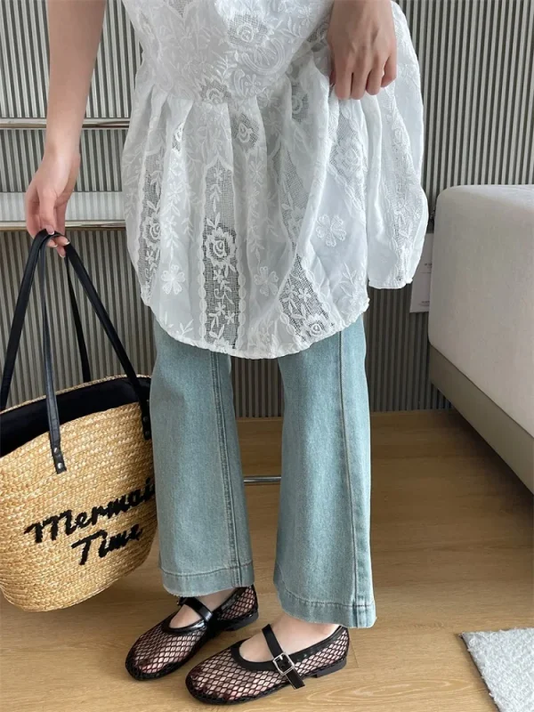 Eilyken مصمم صيفي مريح بكعب شبكي للنساء أحذية مسطحة عصرية بمقدمة مستديرة وحزام بإبزيم صندل كاجوال للخروج في الهواء الطلق