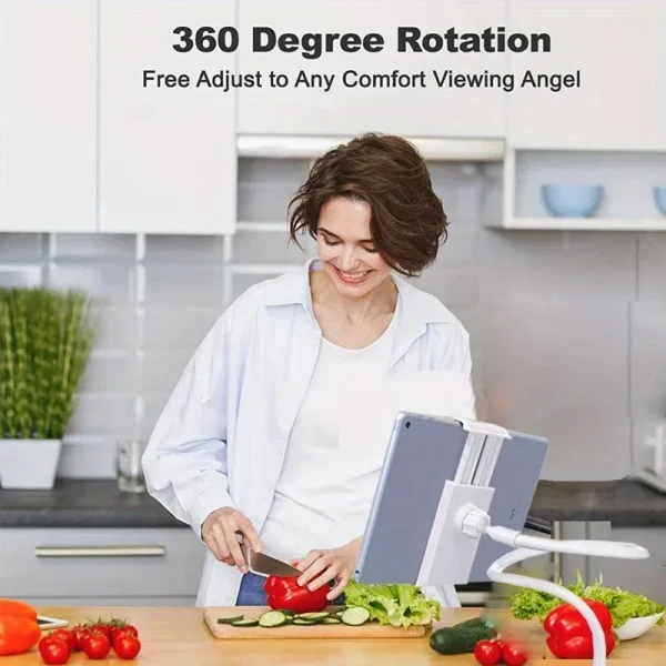 حامل هاتف محمول عالي الجودة بجانب السرير كسول وحامل لوحي وجهاز iPad وسطح المكتب يدعم دعامة ملحقات البث المباشر