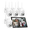 Hiseeu 3/5MP 10CH NVR مع شاشة 10.1 بوصة مجموعة كاميرات أمنية لاسلكية في الهواء الطلق كاميرا IP مقاومة للماء مجموعة نظام المراقبة بالدوائر التليفزيونية المغلقة