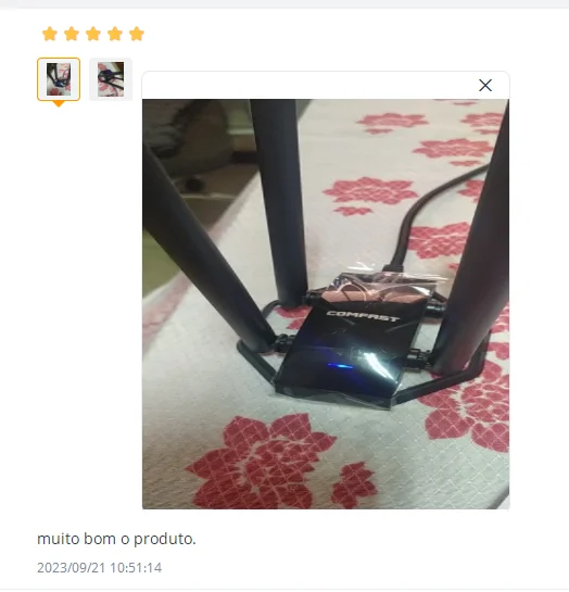 كومفاست 1300 ميجابت في الثانية محول 2.4 جيجا و 5 جيجا هرتز Usb بطاقة الشبكة محول واي فاي لاسلكي مكاسب عالية 4 * 6dbi هوائي سطح المكتب لينكس واي فاي استقبال