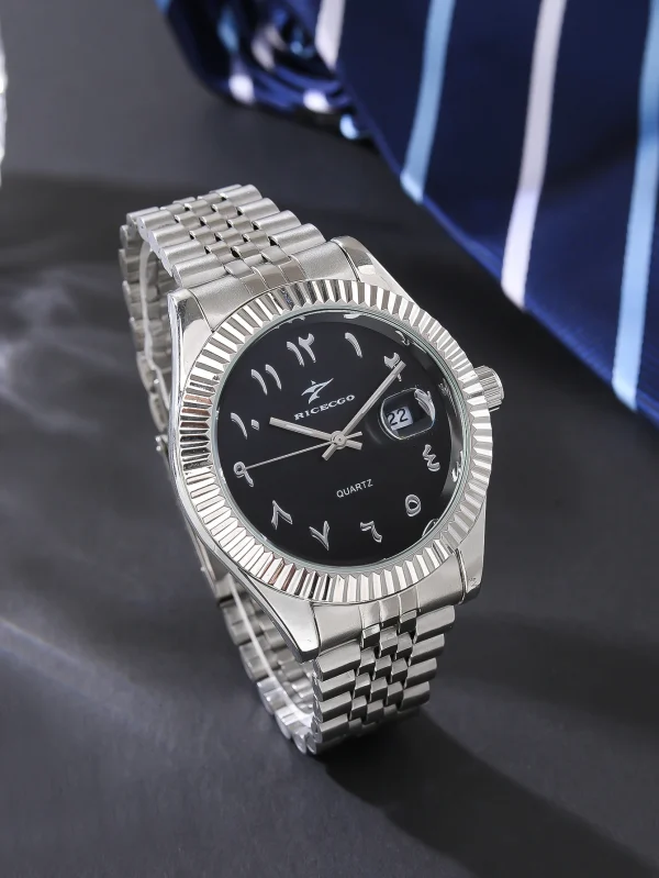 ساعة كوارتز رياضية من الفولاذ المقاوم للصدأ للرجال، ساعة يد فاخرة للأعمال، كرونوغراف Reloj للرجال والنساء، هدية عيد ميلاد