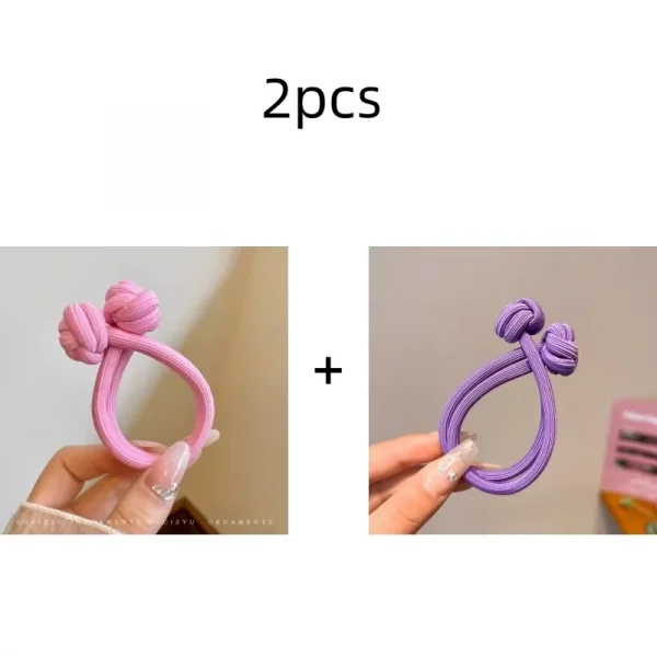 ربطات شعر مطاطية بسيطة قابلة للتمدد للنساء، إكسسوارات شعر عالية المرونة على شكل رأس فتاة أنيقة