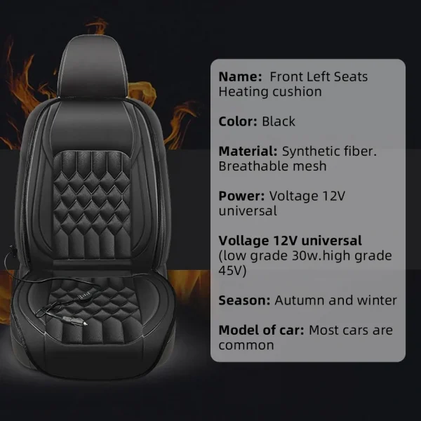 سيارة الحرارة وسادة مقعد التدفئة الكهربائية حصيرة العالمي الشتاء تصميم جديد 12 فولت/24 فولت وسادة للمقعد للمركبات التدفئة وسادة يغطي