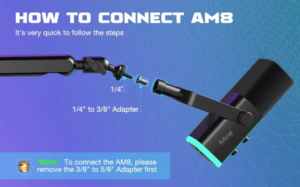 حامل ذراع FIFINE Premium المعدني المنخفض القابل للتعديل مع هيكل قوي وإدارة الكابلات للميكروفونات - BM88