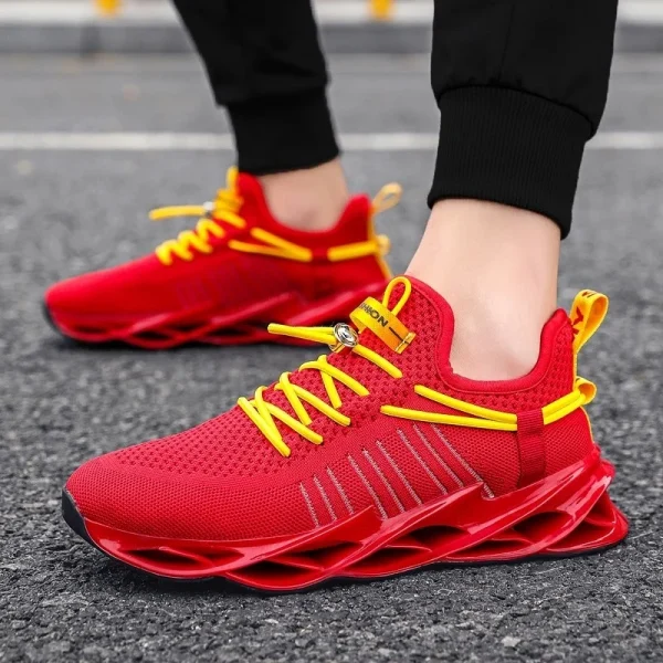 تصميم كاجوال يناسب اليومي والرياضة ذكر أحمر الخريف بليد حجم كبير