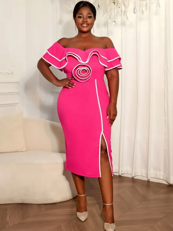 فساتين أفريقية للنساء أنيقة للربيع والصيف فستان داشيكي متوسط الطول بأكمام قصيرة للسيدات للسهرة الملابس الأفريقية التقليدية 2026