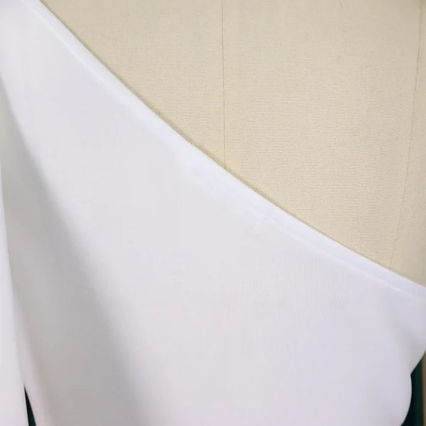 موضة النساء بمقاسات كبيرة فستان بكفة كتف مائلة مع فيونكة لحفلات رسميّة فستان أنيق جديد للمناسبات الخاصة