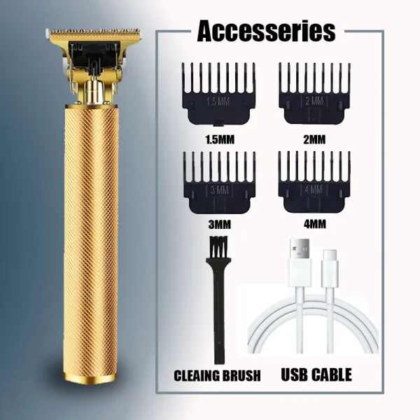 ماكينة قص الشعر المحمولة بمنفذ USB للشحن السريع تقترب من الصفر، ماكينة حلاقة كهربائية للرجال
