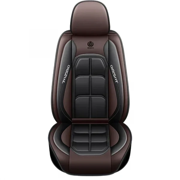 جلد صناعي متعدد الألوان - أغطية مقاعد السيارة ذات المظهر: ملاءمة عالمية، مثالية لتعزيز التصميم الداخلي التلقائي والحماية