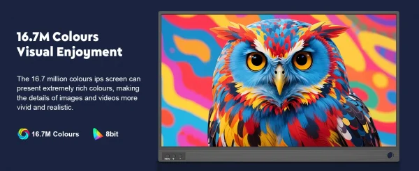 أمودو 15.6 بوصة شاشة محمولة 1920x1080P تمديد عرض IPS لوحة ال سي دي الثقب حامل VESA USBC Mini HDMI شاشة الهاتف المحمول