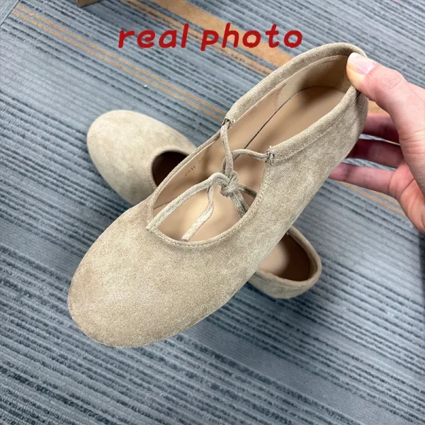 أحذية نسائية مسطحة بعقدة فراشة عصرية مع حذاء كاجوال للنساء حذاء ناعم للأقدام بمقدمة مستديرة حذاء مسطح للنساء قابل للارتداء بسهولة