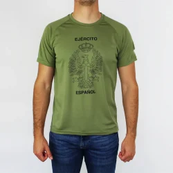 Spanish Army Technical T-shirt, Short Sleeve Leisure Cotton Men T-Shirt Short Sleeve Casual 100% Cotton Shirt