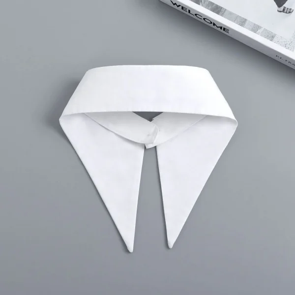 الجديد الأكثر مبيعاً بسيط بلون واحد يناسب الجميع، ياقة وهمية مزيفة، قميص إبداعي، ياقة مزيفة، شخصية