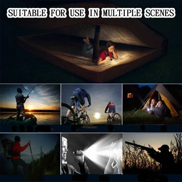 100000LM السوبر مشرق مصباح يدوي LED قابلة للشحن الشعلة طويلة المدى التكتيكية مصباح للخارجية مقاوم للماء التخييم الصيد فانوس