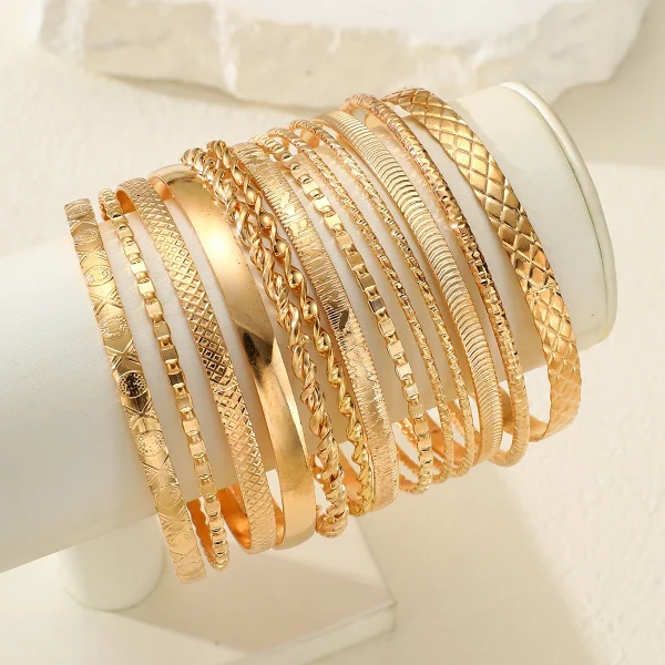 13 قطعة مجموعة أساور بسيطة