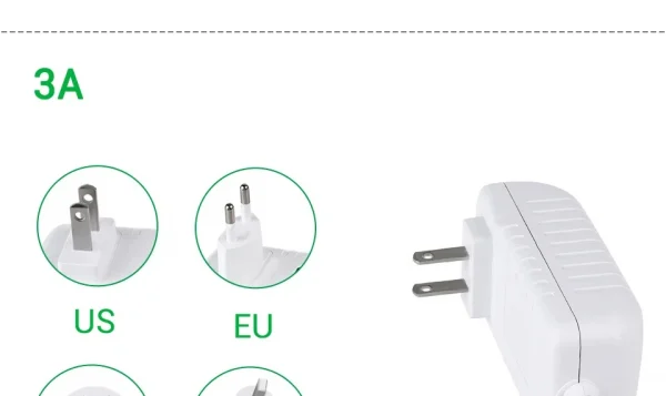 التيار المتناوب 100-240 فولت إلى تيار مستمر 12 فولت 24 فولت 1A 2A 3A LED سائق محول 12 فولت تحويل التيار الكهربائي محول محول شاحن لشريط LED