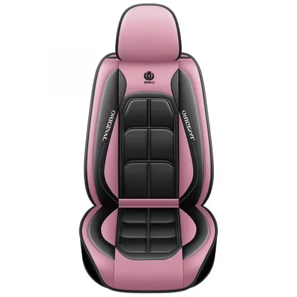 جلد صناعي متعدد الألوان - أغطية مقاعد السيارة ذات المظهر: ملاءمة عالمية، مثالية لتعزيز التصميم الداخلي التلقائي والحماية