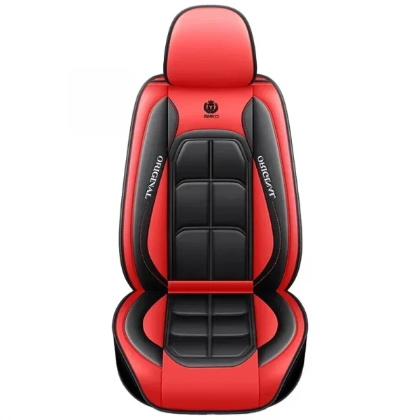 جلد صناعي متعدد الألوان - أغطية مقاعد السيارة ذات المظهر: ملاءمة عالمية، مثالية لتعزيز التصميم الداخلي التلقائي والحماية