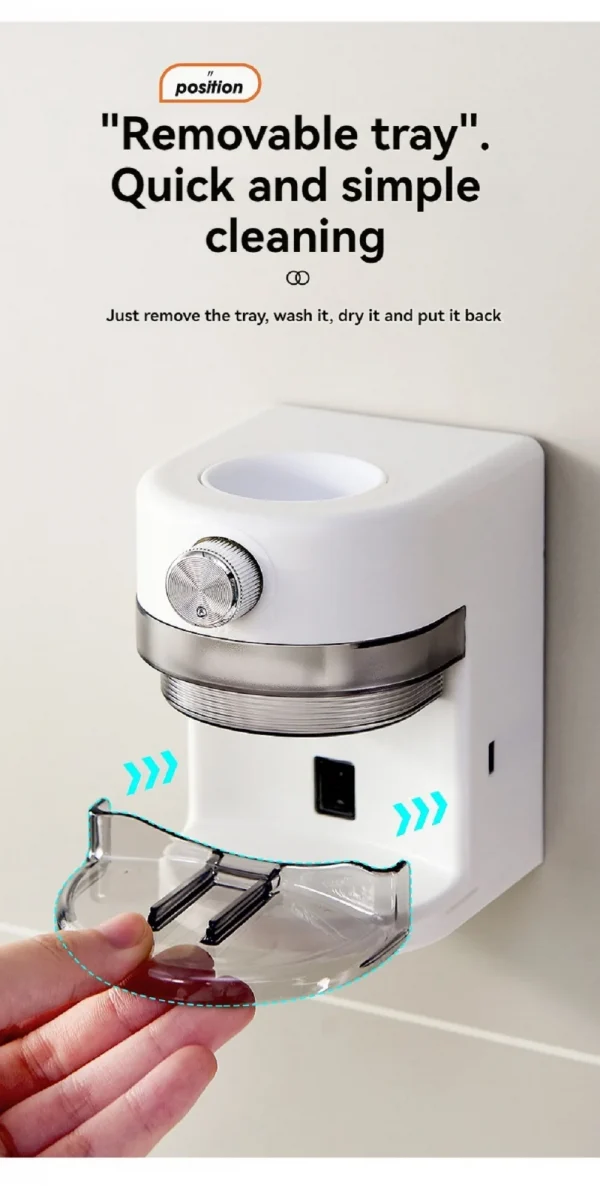 عصارة معجون أسنان أوتوماتيكية قابلة للإزالة بدون حفر.