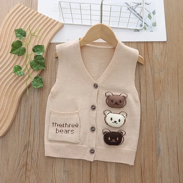 ربيع الخريف جديد في الهواء الطلق الاطفال محبوك سترة الفتيان الفتيات الطفل بلون