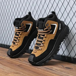 جديد الرجال عالية الجودة ماركة الأحذية الجلدية سلامة العمل الأحذية