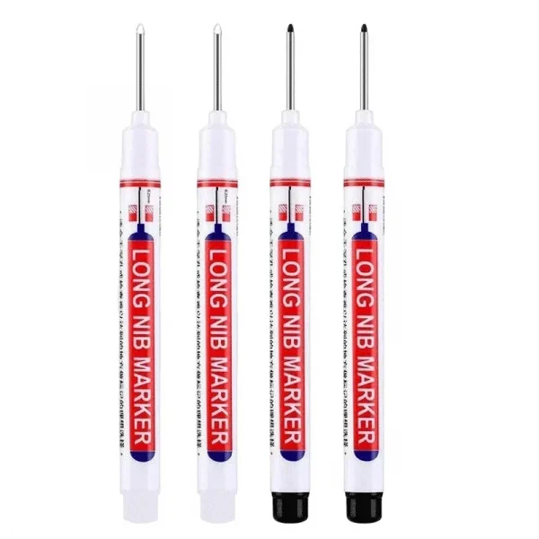 4 قطعة/المجموعة 20 مللي متر ثقب عميق طويل بنك الاستثمار القومي رئيس علامات للمعادن ثقب القلم مقاوم للماء الحمام النجارة الديكور متعددة الأغراض