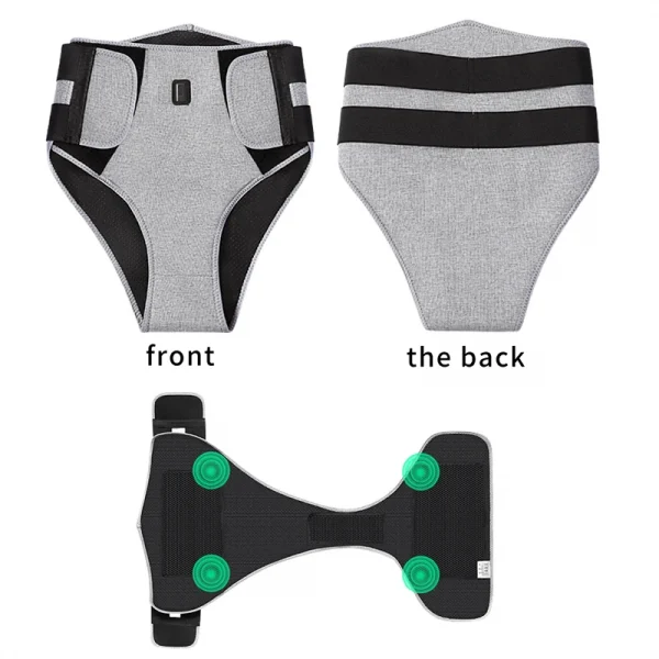 غلاف العلاج بالضوء الأحمر - 3 سرعات للحرارة والاهتزاز، يخفف آلام الورك وتشنجات الدورة الشهرية وعدم الراحة في البطن - لكبار السن/الرعاية اليومية