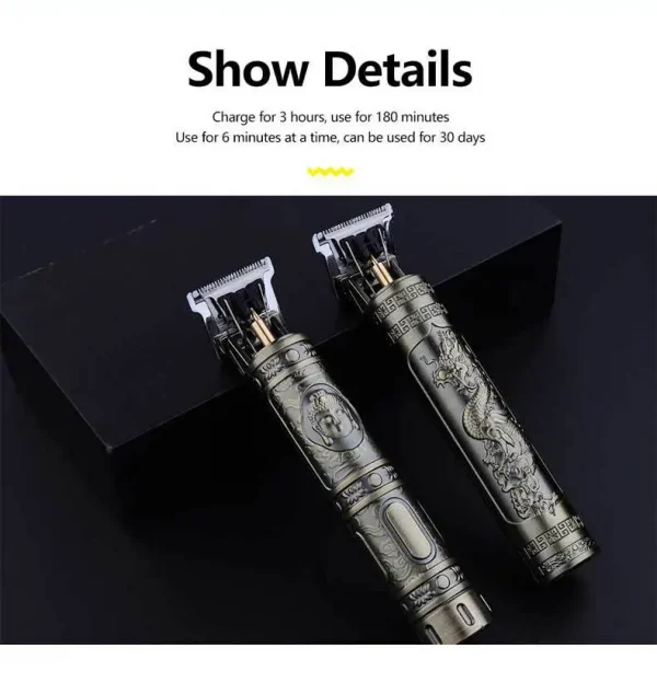 مجموعة ماكينة قص الشعر الأصلية من Retro T9 سترات مشذبة للرجال ماكينة حلاقة كهربائية للرجال ماكينة حلاقة Lence Pro للمناطق الحساسة