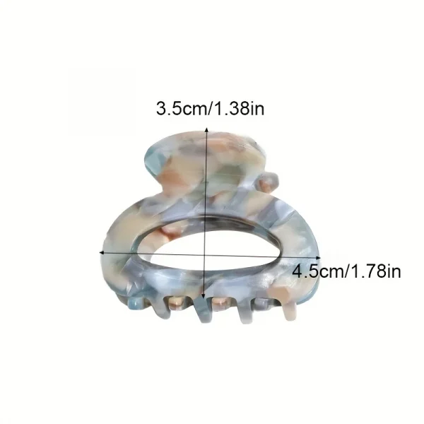 أنيقة حلوة صغيرة البيضاوي مشبك شعر كليب للنساء قبضة آمنة إكسسوارات الشعر ذيل حصان مقاطع شعر لطيف نمط متطور