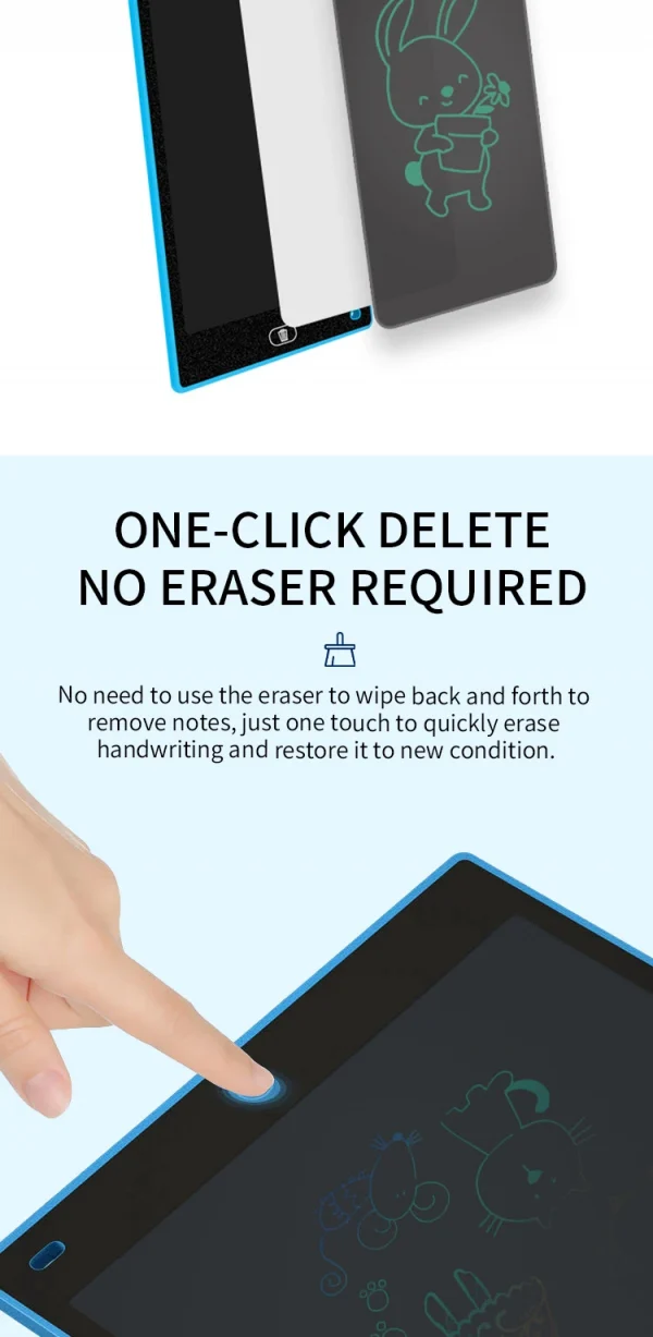 تابلت رسم LCD مقاس 6.5/8.5/10/12 بوصة للأطفال، لوحة قابلة للمسح قابلة لإعادة الشحن مع قلم، لعبة تعليمية للسفر هدية للأولاد والبنات