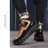 جديد الرجال عالية الجودة ماركة الأحذية الجلدية سلامة العمل الأحذية