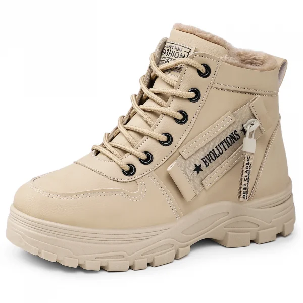 أحذية ثلج نسائية، أحذية قطنية صوفية شتوية، أحذية قطنية دافئة ومتعددة الاستخدامات، أحذية نسائية كبيرة الحجم