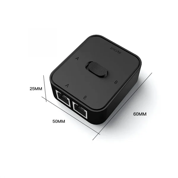 2 منفذ 1000Mbps جيجابت جهاز سويتش للشبكات RJ45 التبديل شبكة الفاصل كابل موسع محدد الطاقة الحرة 2 طريقة محول موصل