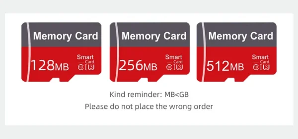 بطاقة ذاكرة ذات سعة صغيرة 64 ميجابايت 128BM 256 ميجابايت 512 ميجابايت بطاقة صغيرة 128 ميجابايت بطاقة SD بطاقة صغيرة