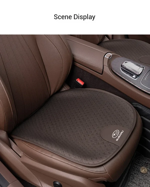 وسادة مقعد السيارة الحرير الجليد تنفس غطاء مقعد السيارة لسوبارو STI Brz Wrx Xv صعود فورستر Outback امبريزا ليجاسي اكسسوارات